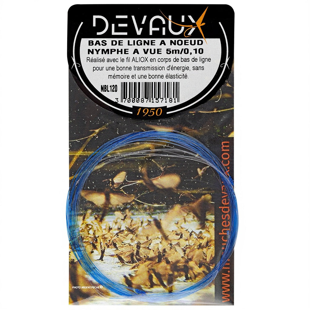 DEVAUX nymph leader with knots for sight fishing, 5m