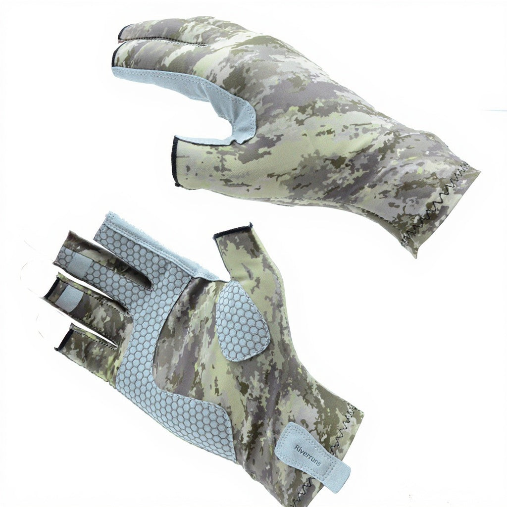 DEVAUX river and salt camo gloves