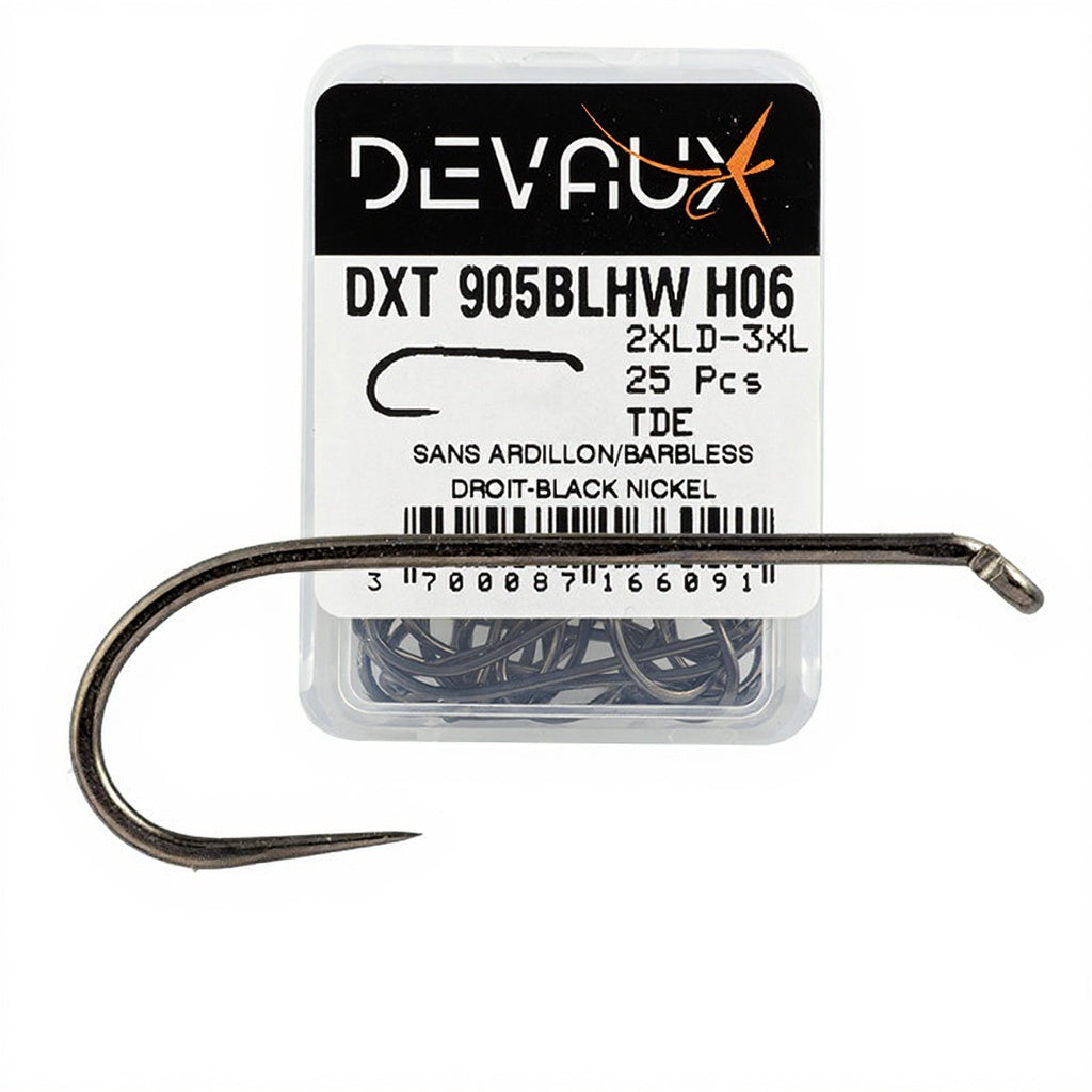 Hameçon mouche DEVAUX DXT 905 BL-HW Quantité:x1000 -