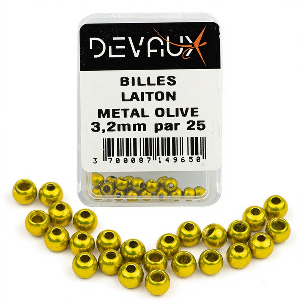 DEVAUX brass ball, olive metal