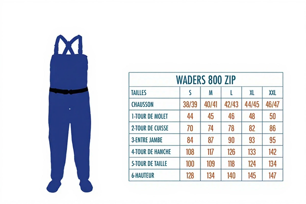 DEVAUX ZIP 800 Wathose