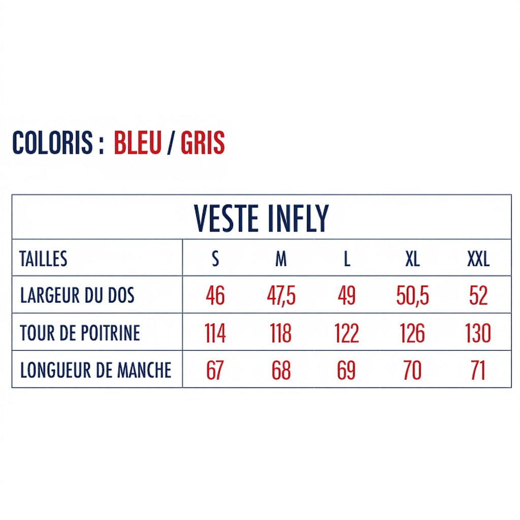 Veste DEVAUX INFLY BLEU