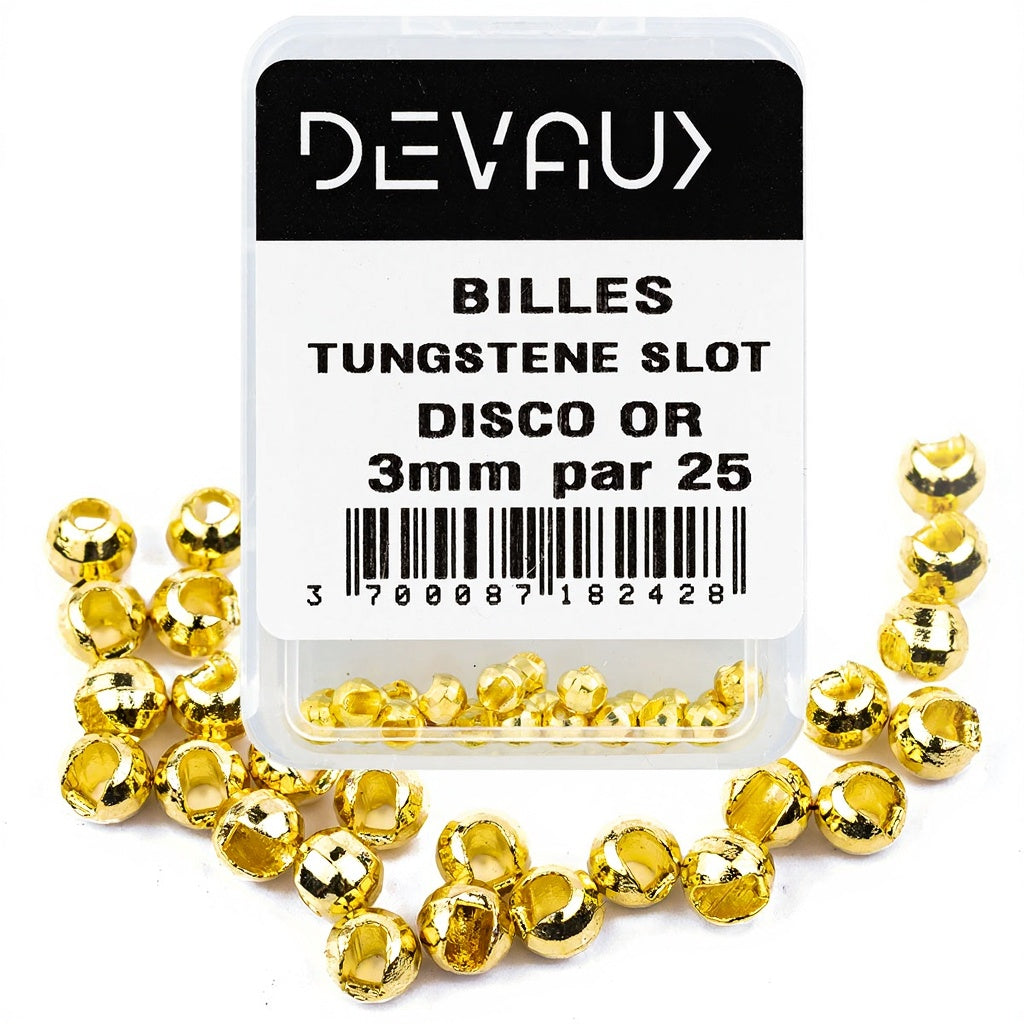 DEVAUX Wolframkugel-Schlitz Disco Gold