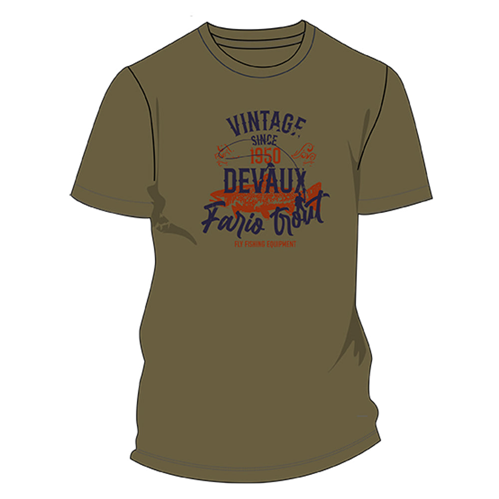 DEVAUX Vintage Khaki T-Shirt