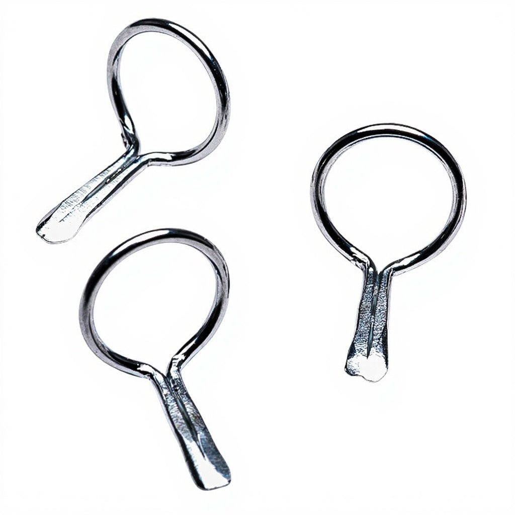 DEVAUX silver titanium single-leg rings