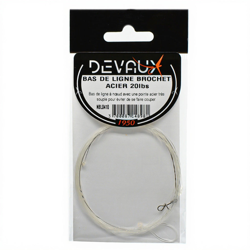 DEVAUX Pike 20 lb Steel Leader