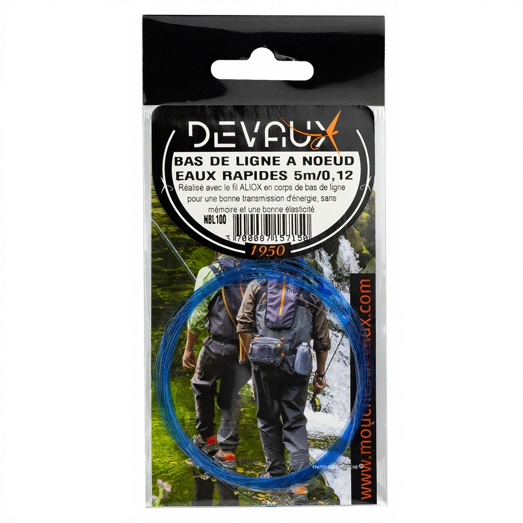 DEVAUX fast water knotted leader 5m