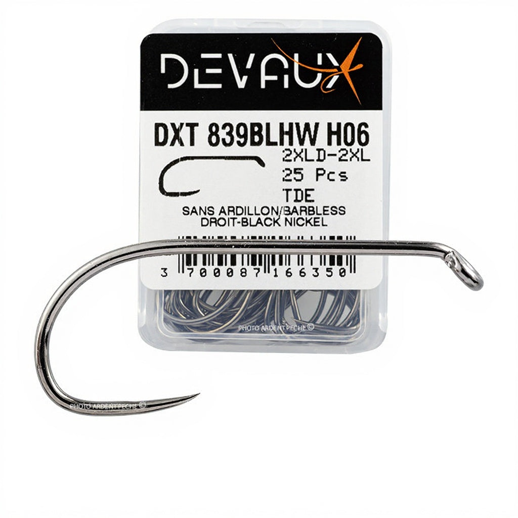 DEVAUX DXT 839 BL-HW Fliegenhaken, Menge: 25