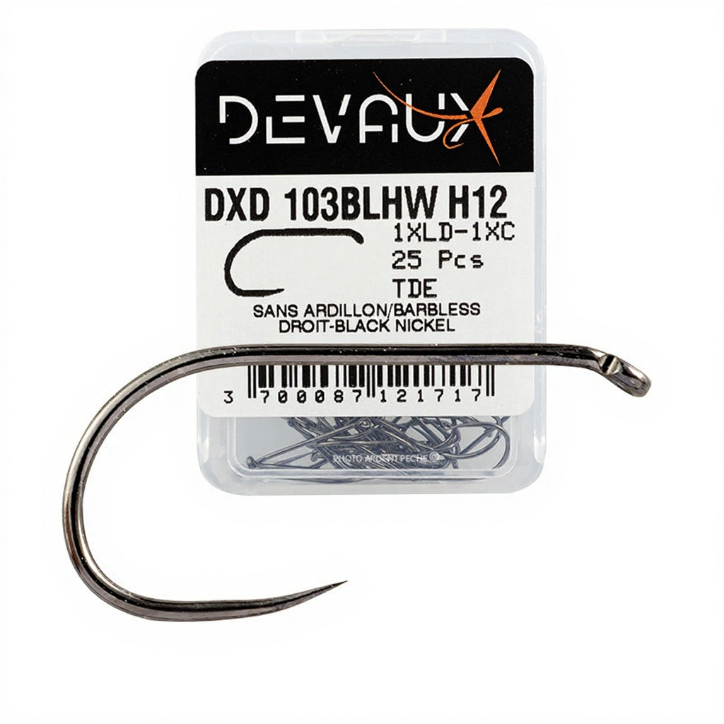 DEVAUX DXD 103 BL-HW Fliegenhaken, Menge: 25 Stück