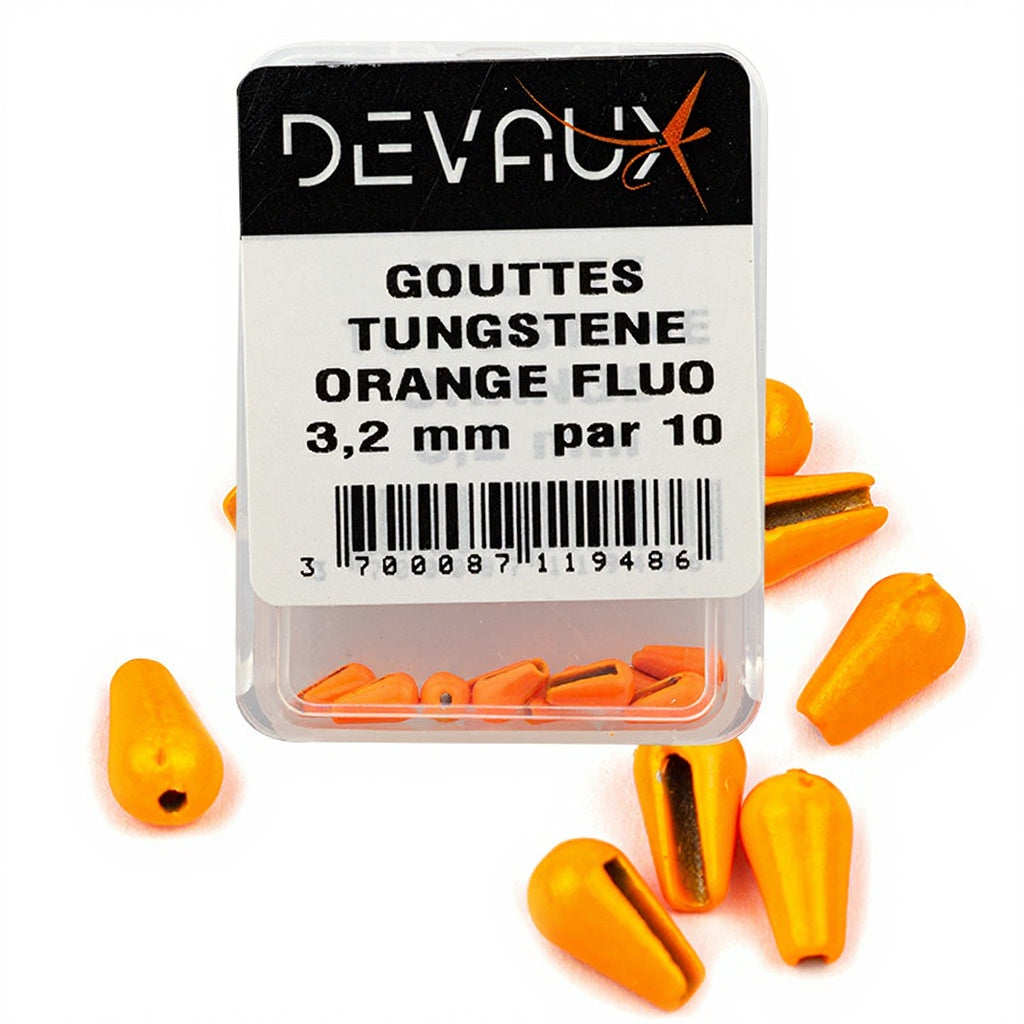 Tungsten Drop DEVAUX fluoreszierendes Orange