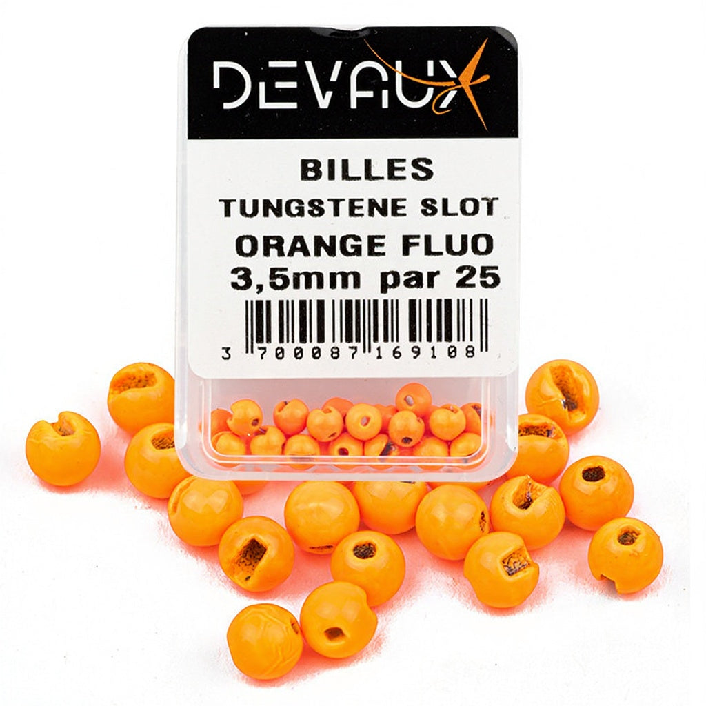 SLOT DEVAUX fluorescent orange tungsten ball