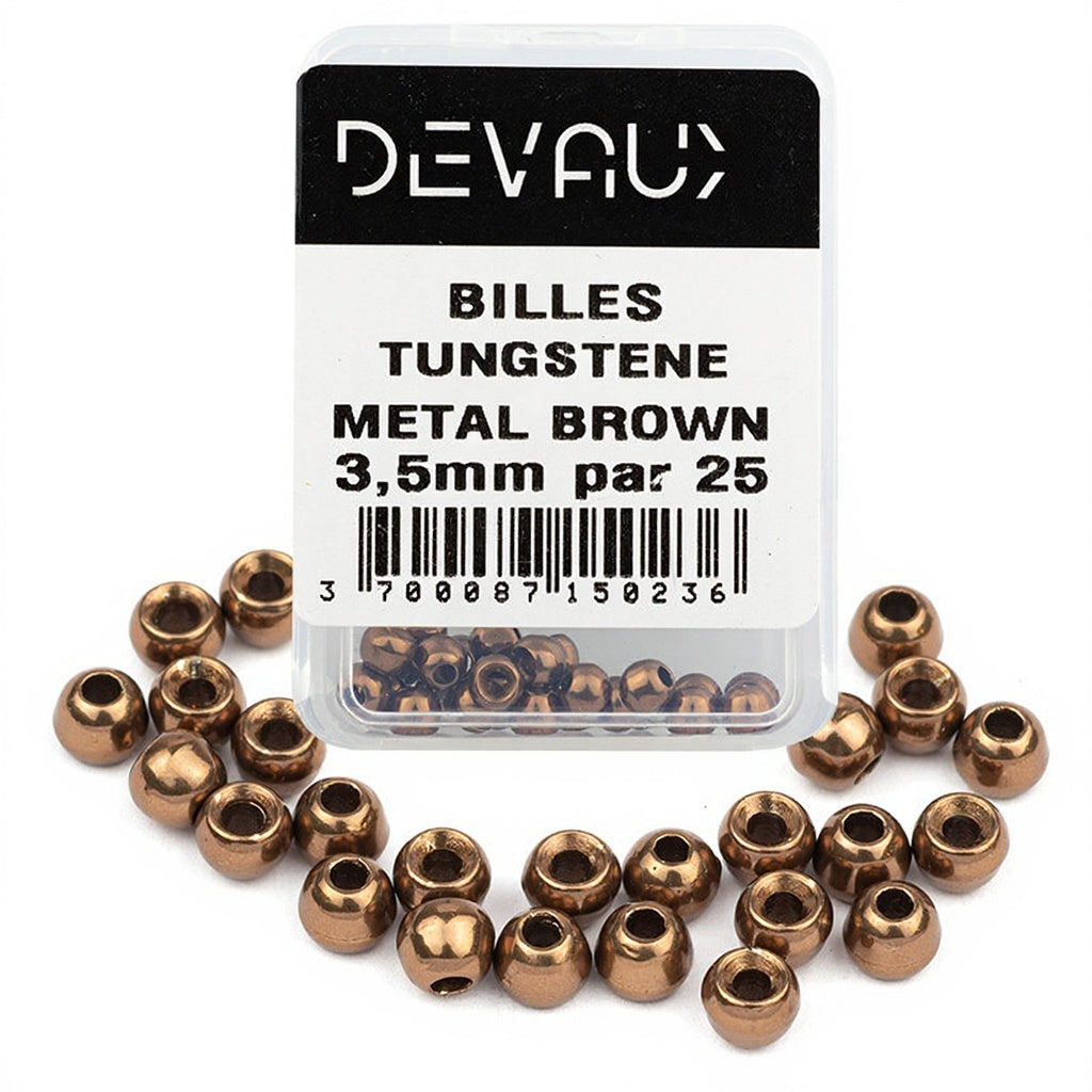 DEVAUX brown metal tungsten ball