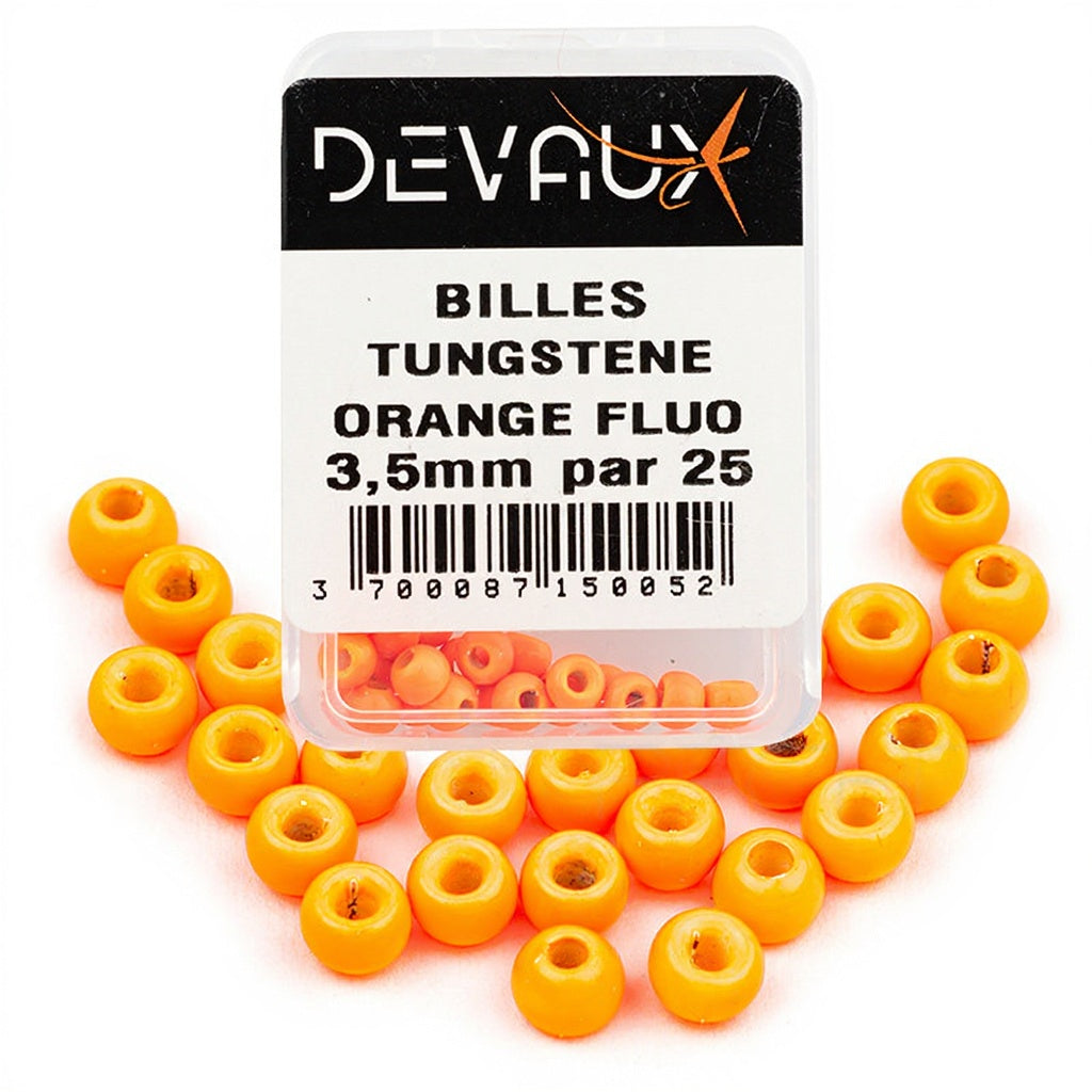 DEVAUX fluoreszierender orangefarbener Wolframball