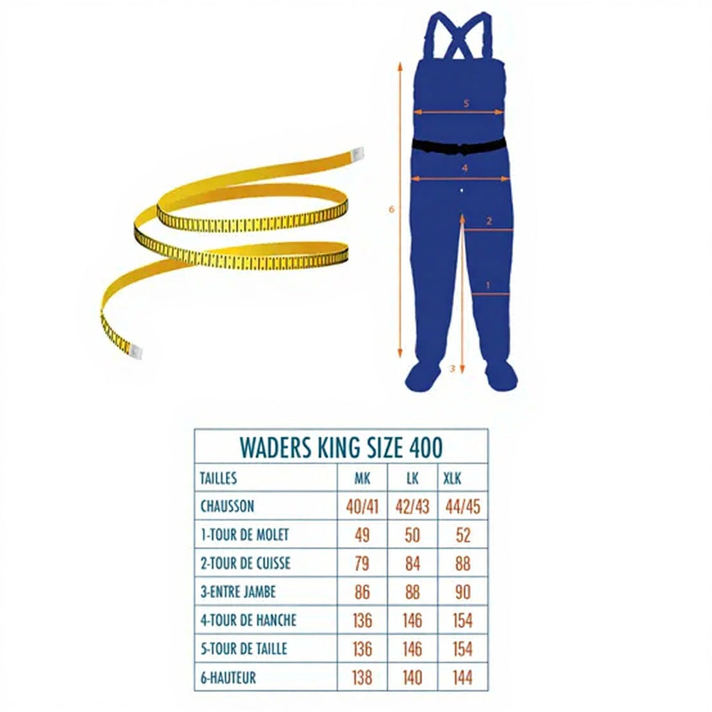 DEVAUX Zip 400 Wathose in King Size