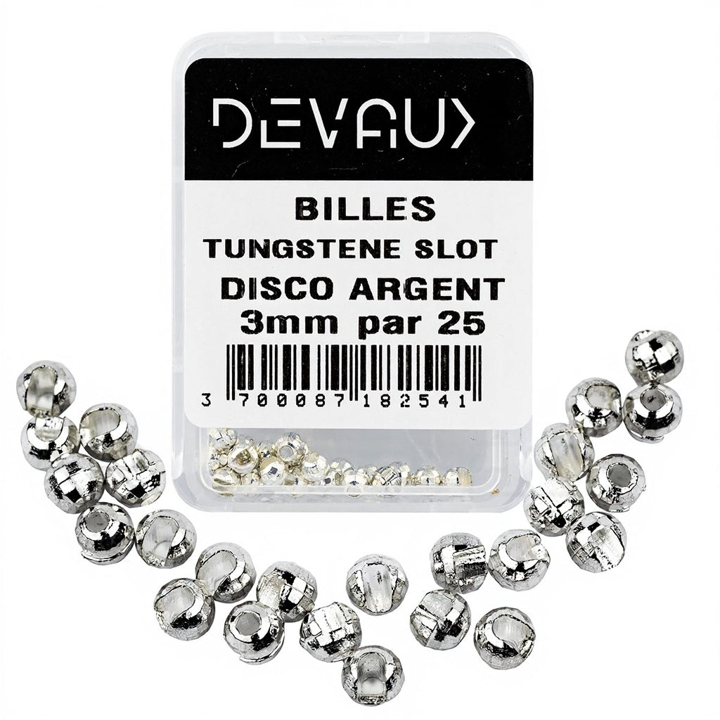 DEVAUX Wolframkugel-Schlitz Disco Silber