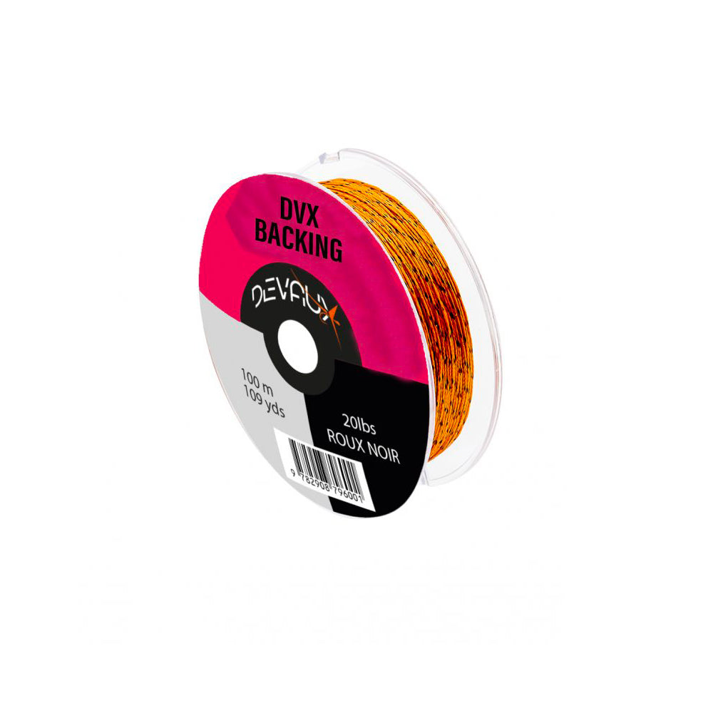 DEVAUX Orange/Black Backing - Strength: 20lb - Color: Orange/Black - Length: 100m