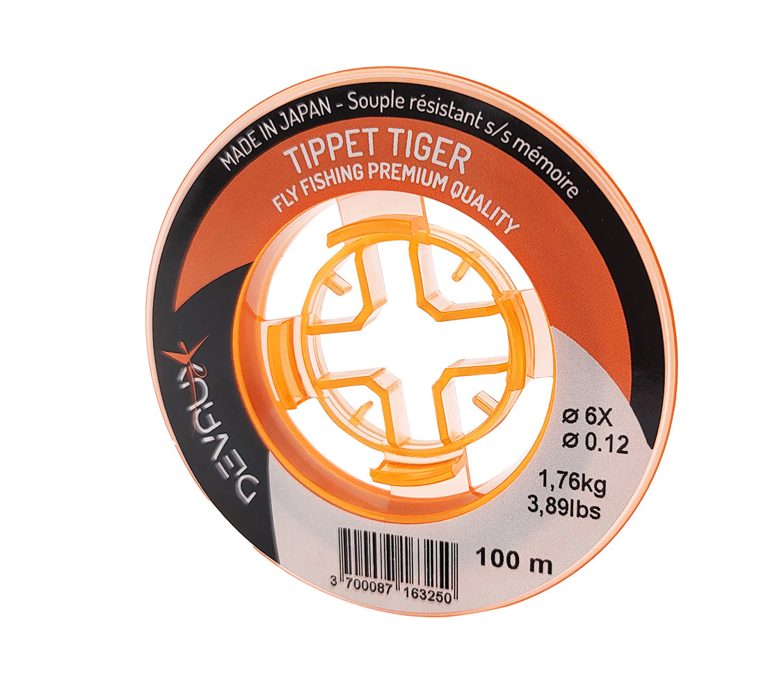 DEVAUX Tiger nymph red/yellow two-tone nylon thread